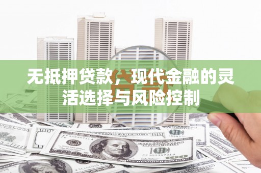 宁南无抵押贷款，现代金融的灵活选择与风险控制