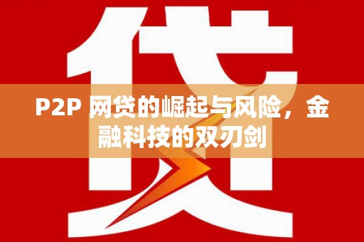 宁南P2P 网贷的崛起与风险，金融科技的双刃剑