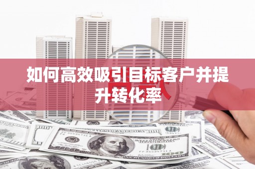 宁南如何高效吸引目标客户并提升转化率