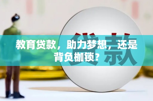 宁南教育贷款，助力梦想，还是背负枷锁？