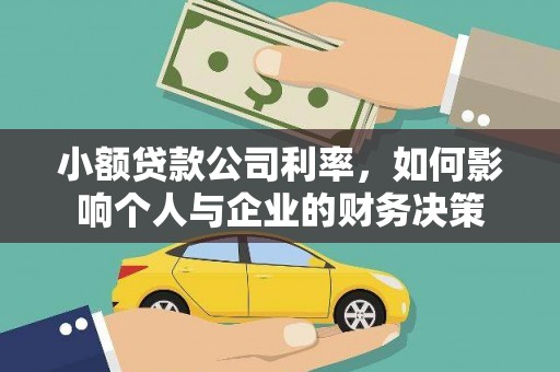 宁南小额贷款公司利率，如何影响个人与企业的财务决策