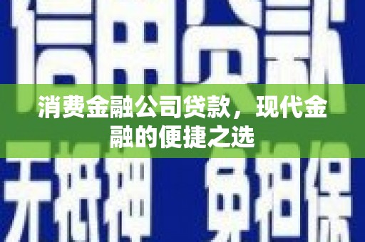 宁南消费金融公司贷款，现代金融的便捷之选