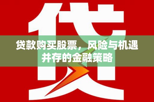 宁南贷款购买股票，风险与机遇并存的金融策略